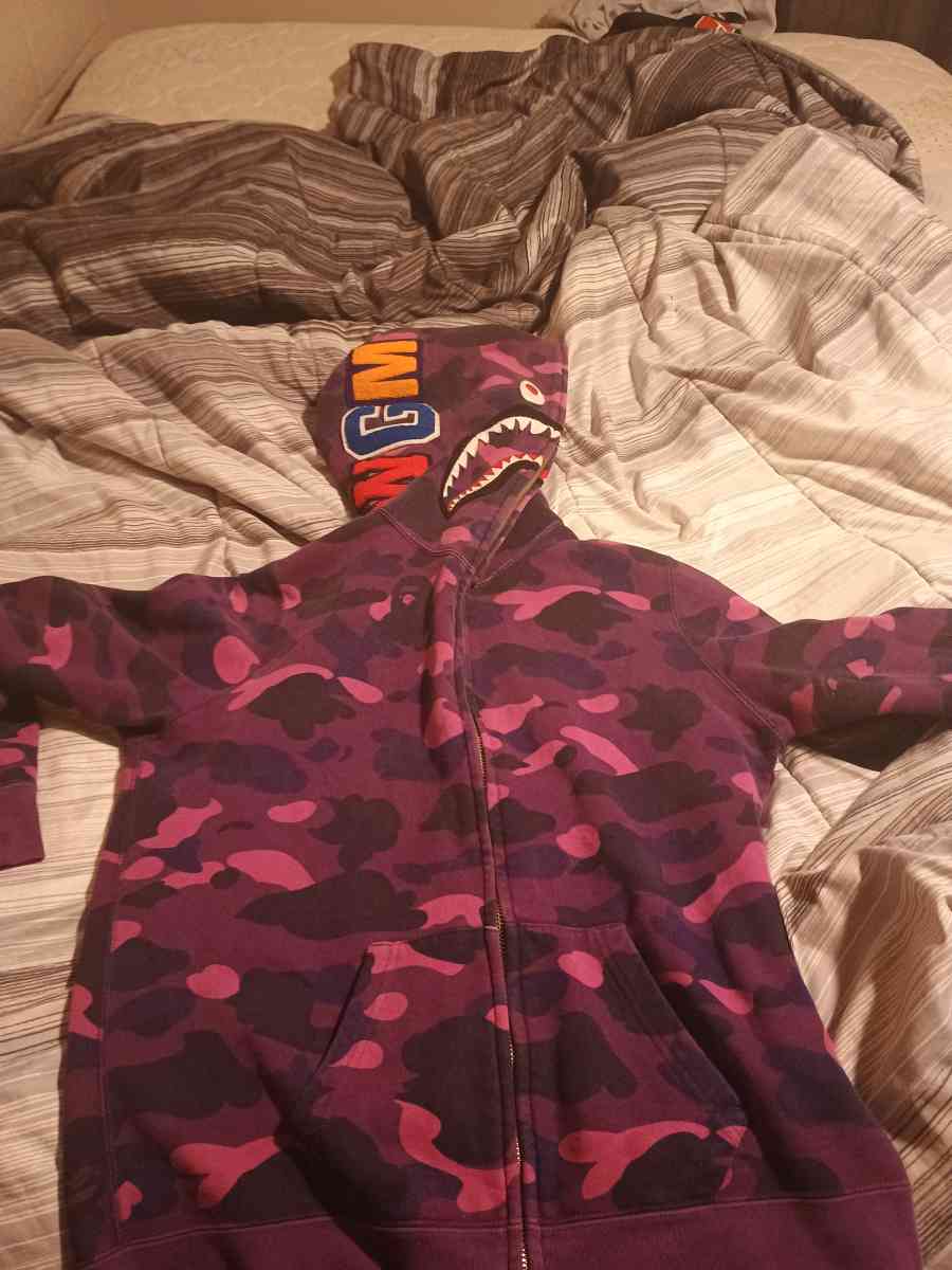 Purple Bape Full Zip Jacket