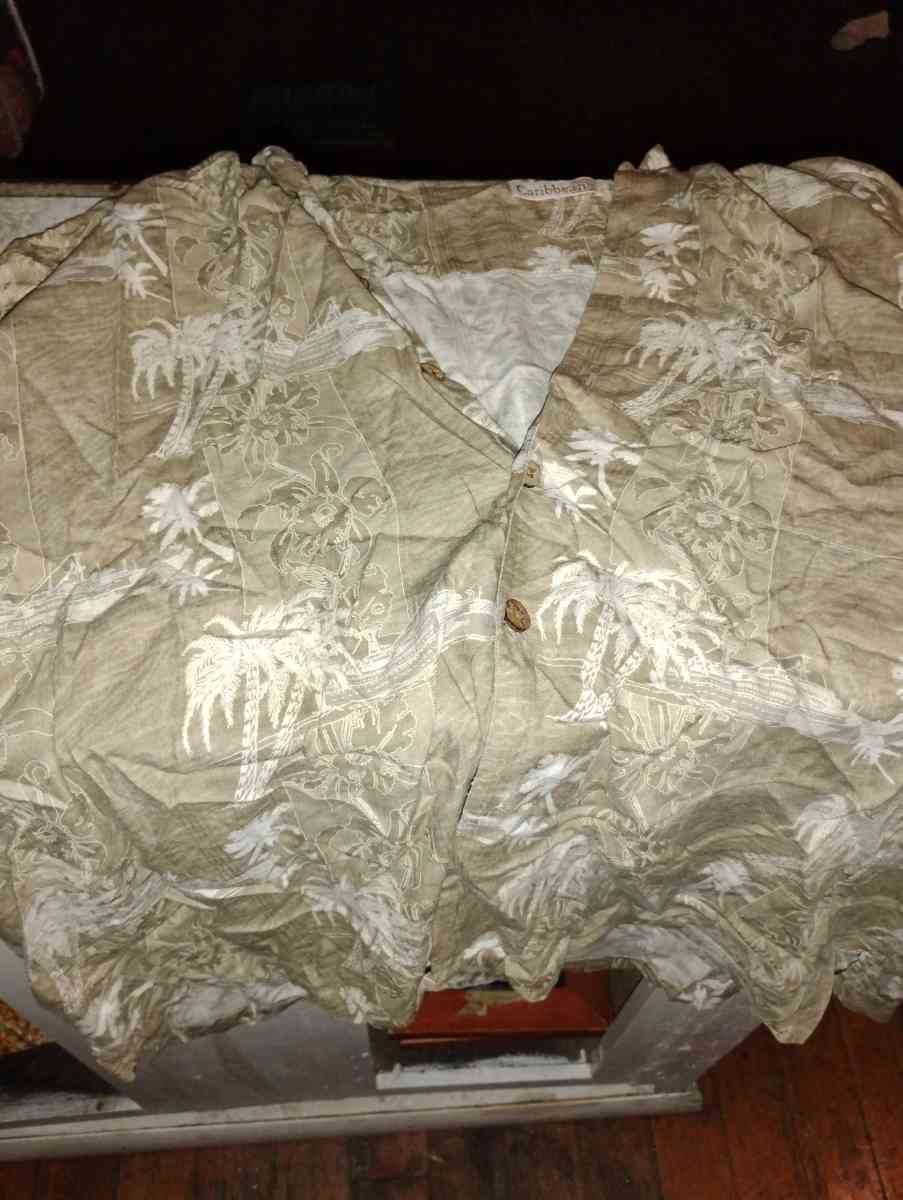 button up shirt hawwawi style white print silk material