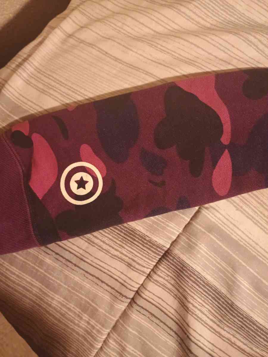 Purple Bape Full Zip Jacket