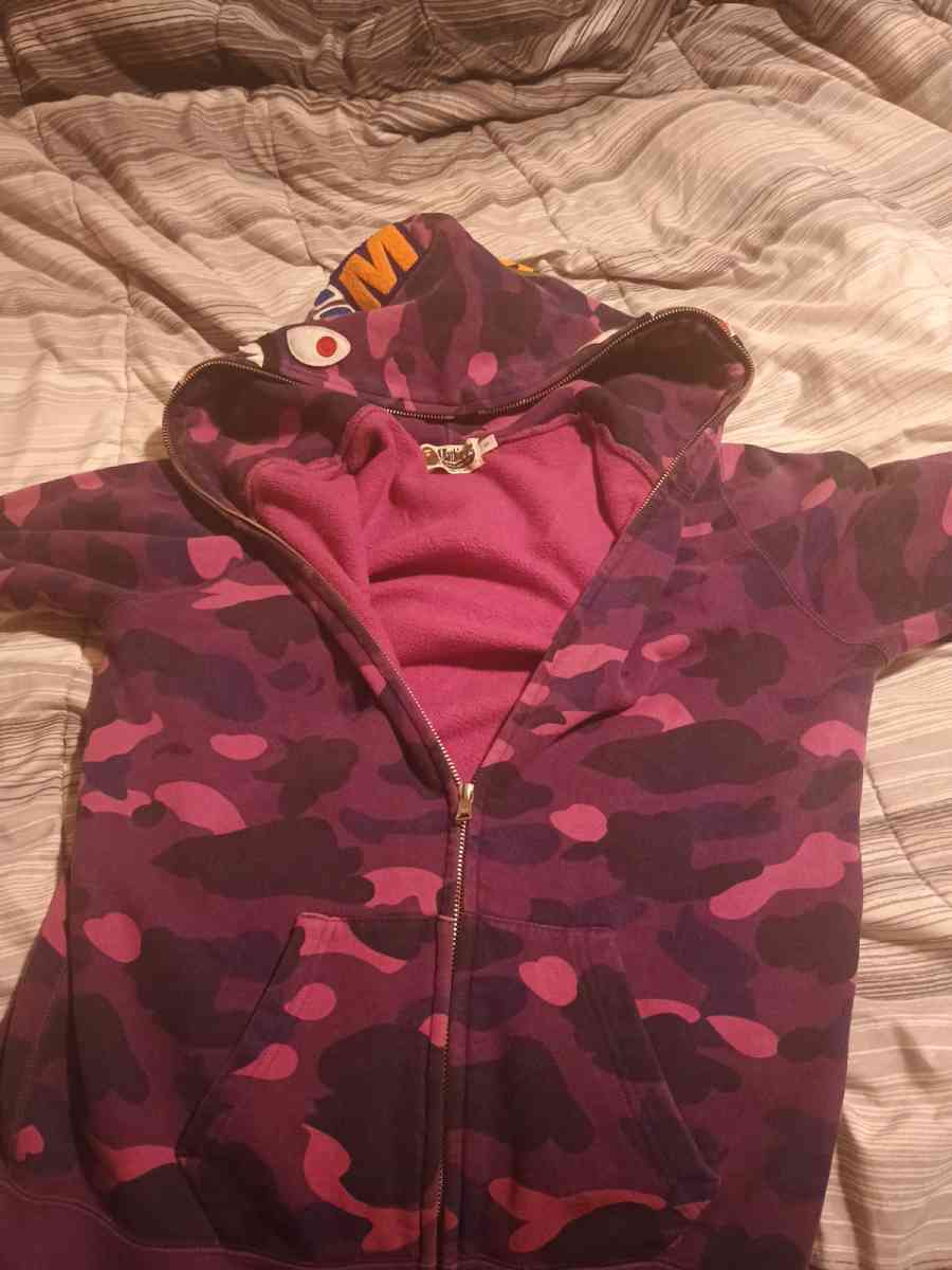Purple Bape Full Zip Jacket