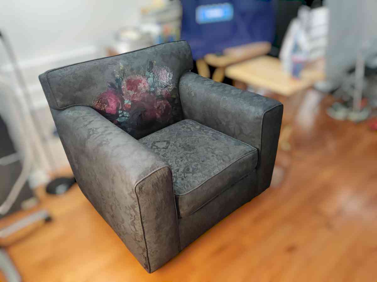Charcoal Gray Accent Chair