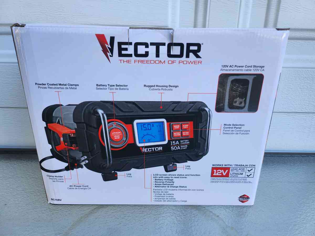 Vector Battery Charger and Maintainer