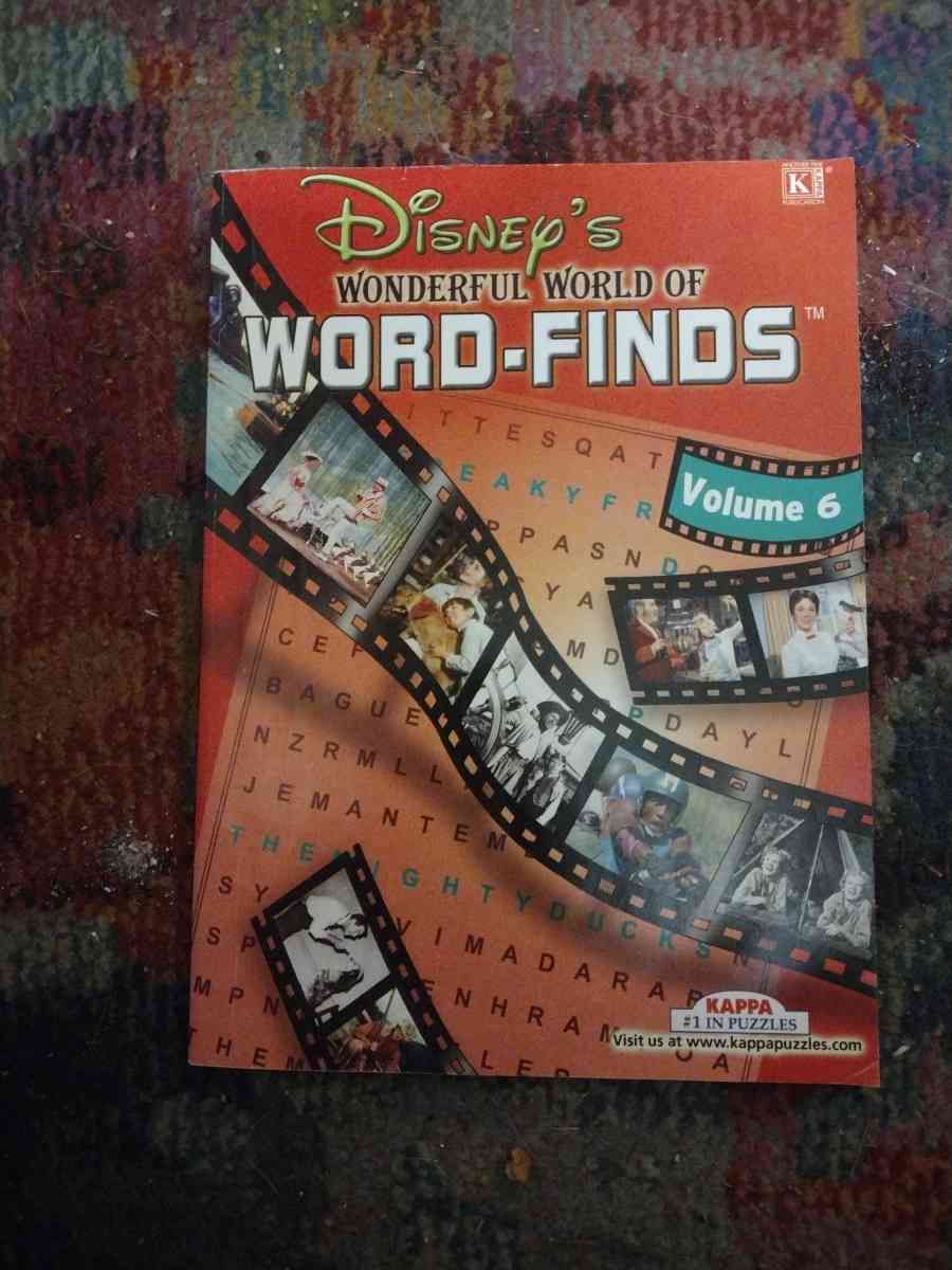 Disneys wonderful world of wordfinds