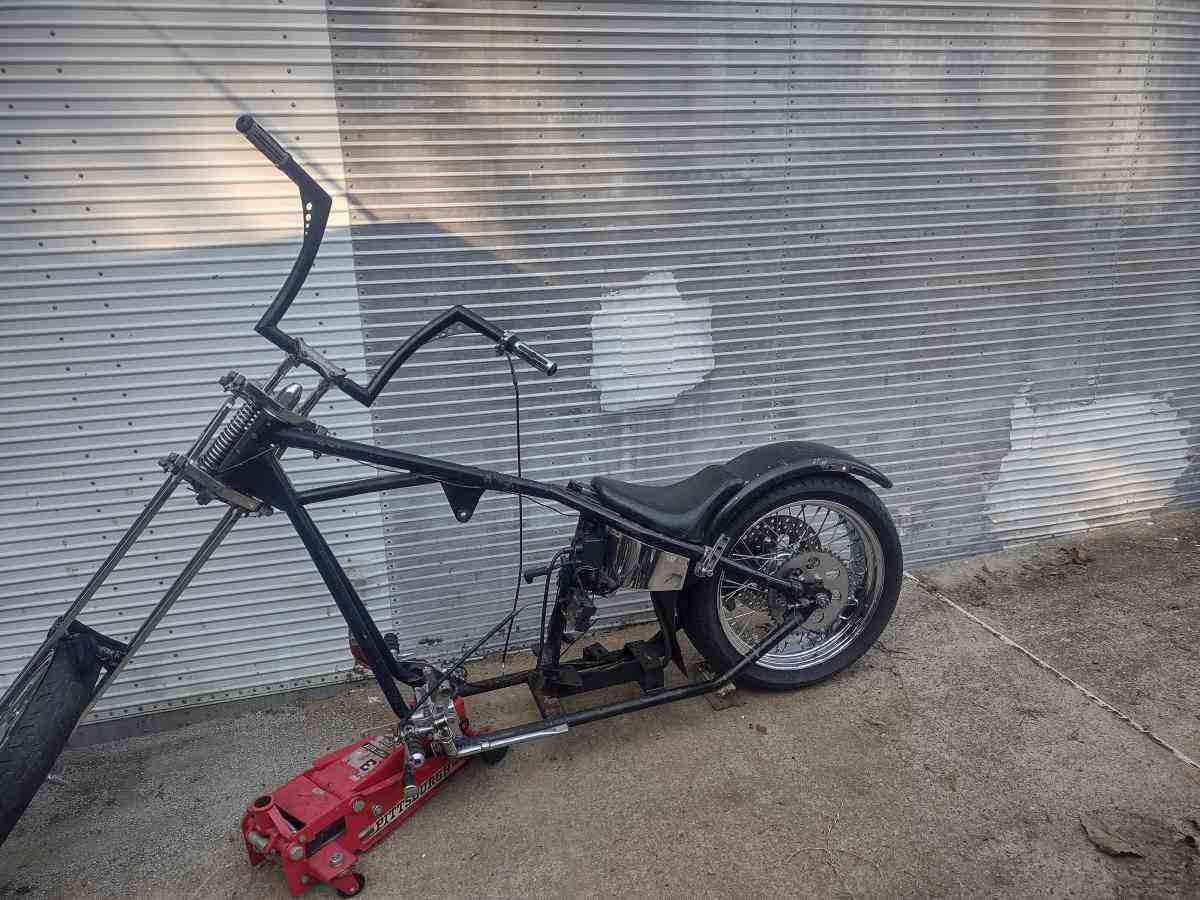 1976 Harley hardtail 4speed chopper rolling chassis