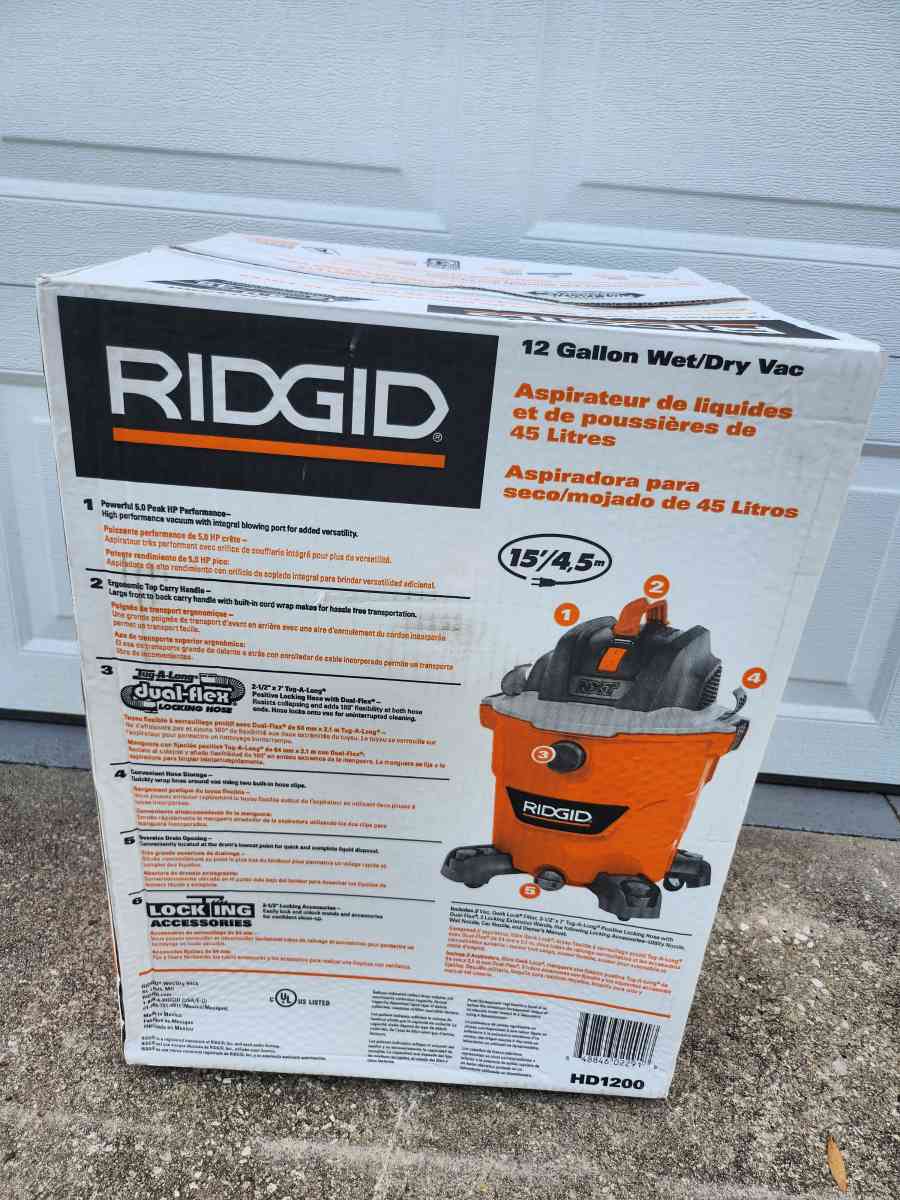 Ridgid 12 Gallon NXT Wet Dry Vac