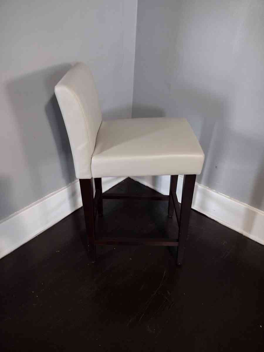 Elijah Light Gray Faux Leather Bar Counter Stool