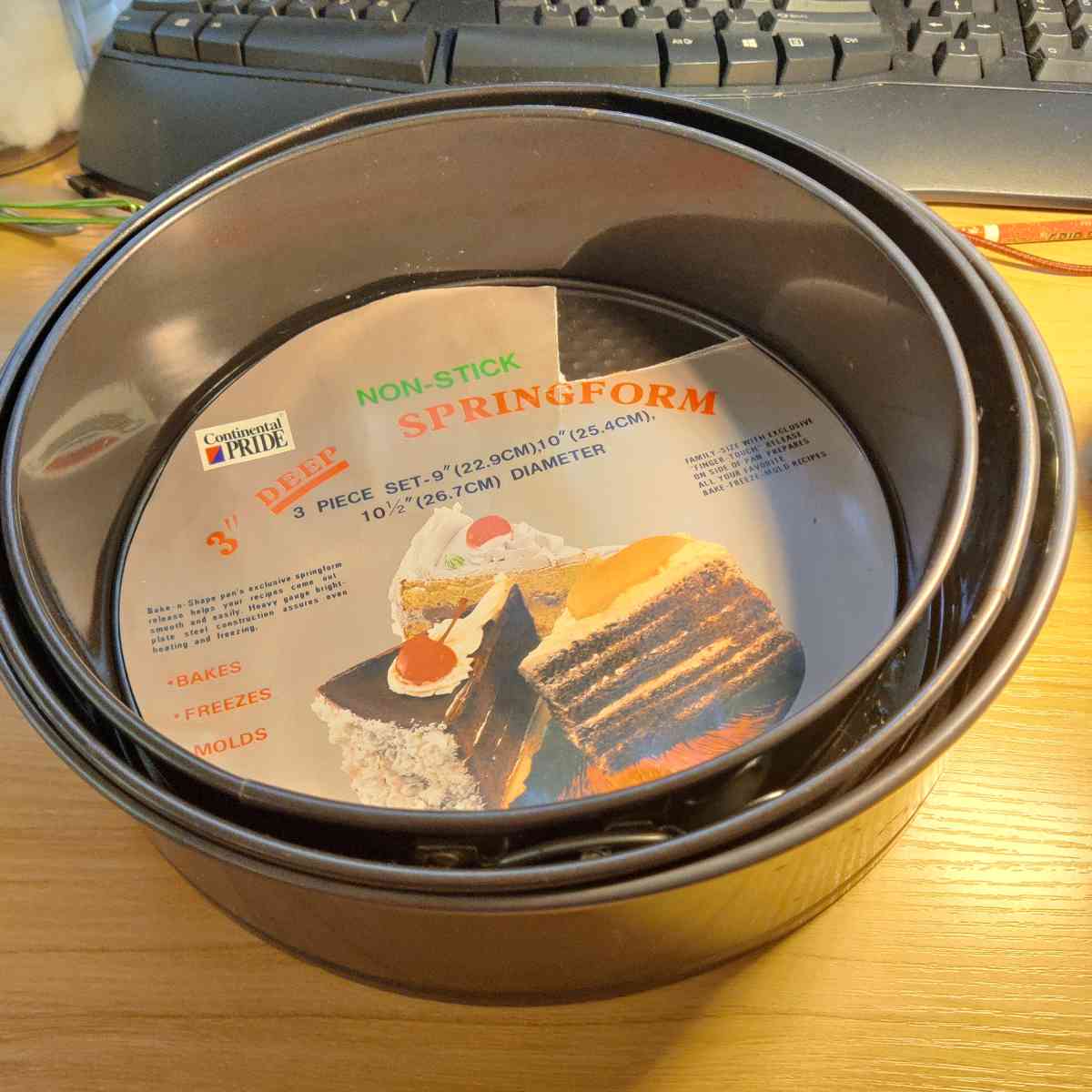 3piece cake pan