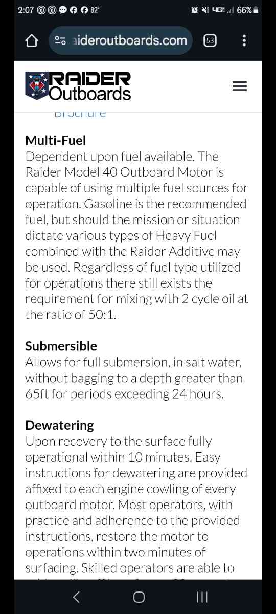 raider 40hp outboard