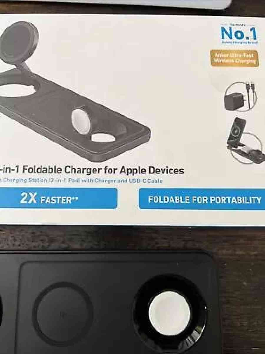 UltraFast 3in1 Anker Wireless Charging Station Foldable