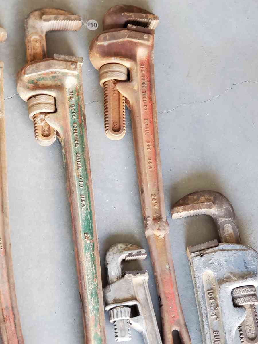 Various Pipe Wrenches