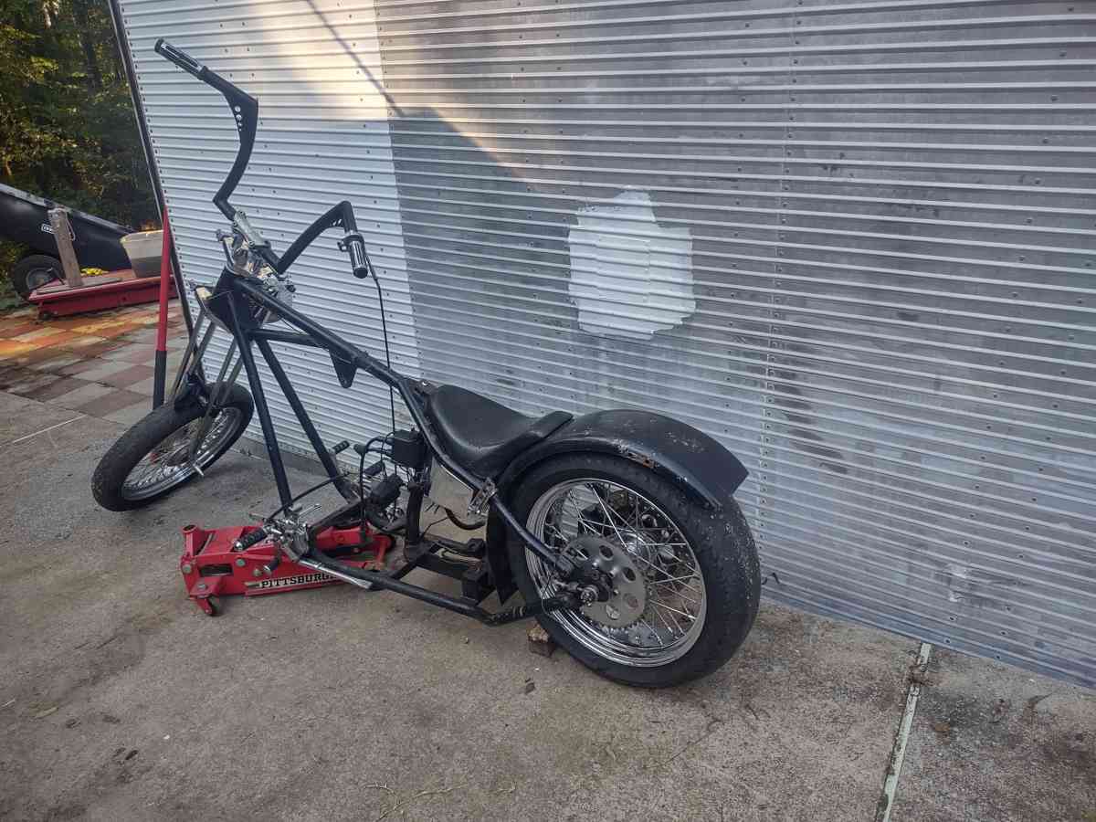 1976 Harley hardtail 4speed chopper rolling chassis