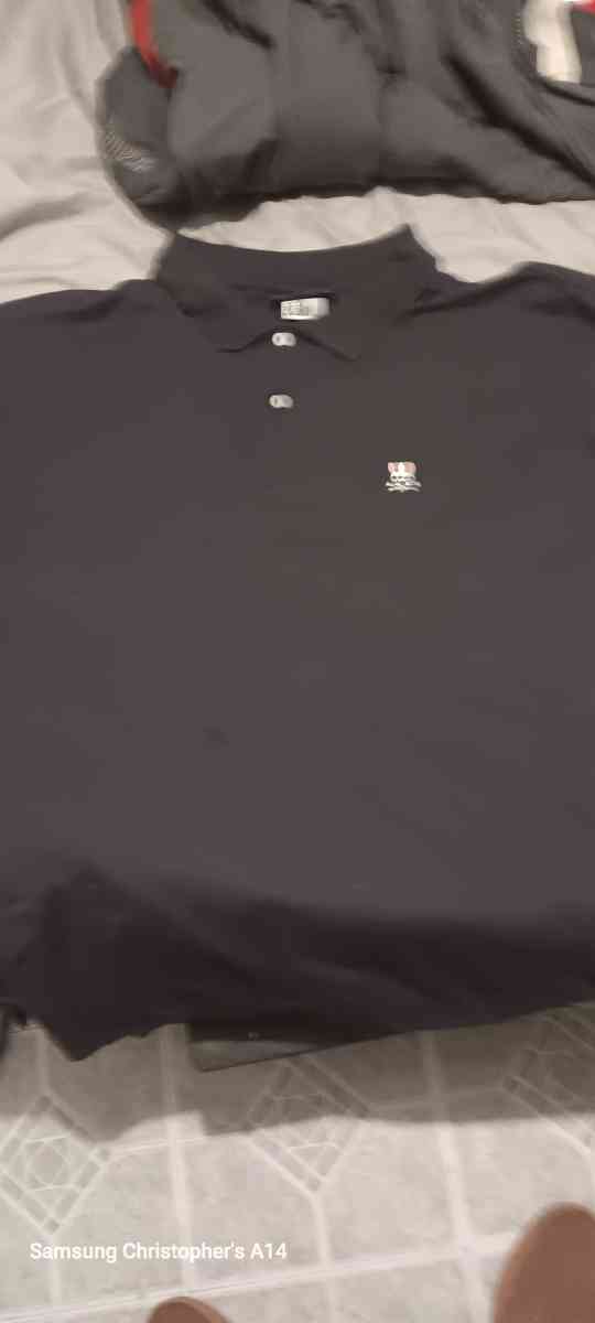 a 2x Pyscho Bunny Polo style dress shirt