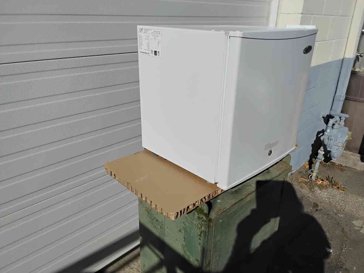 Small White SPT Upright Freezer Very Clean Display Model New