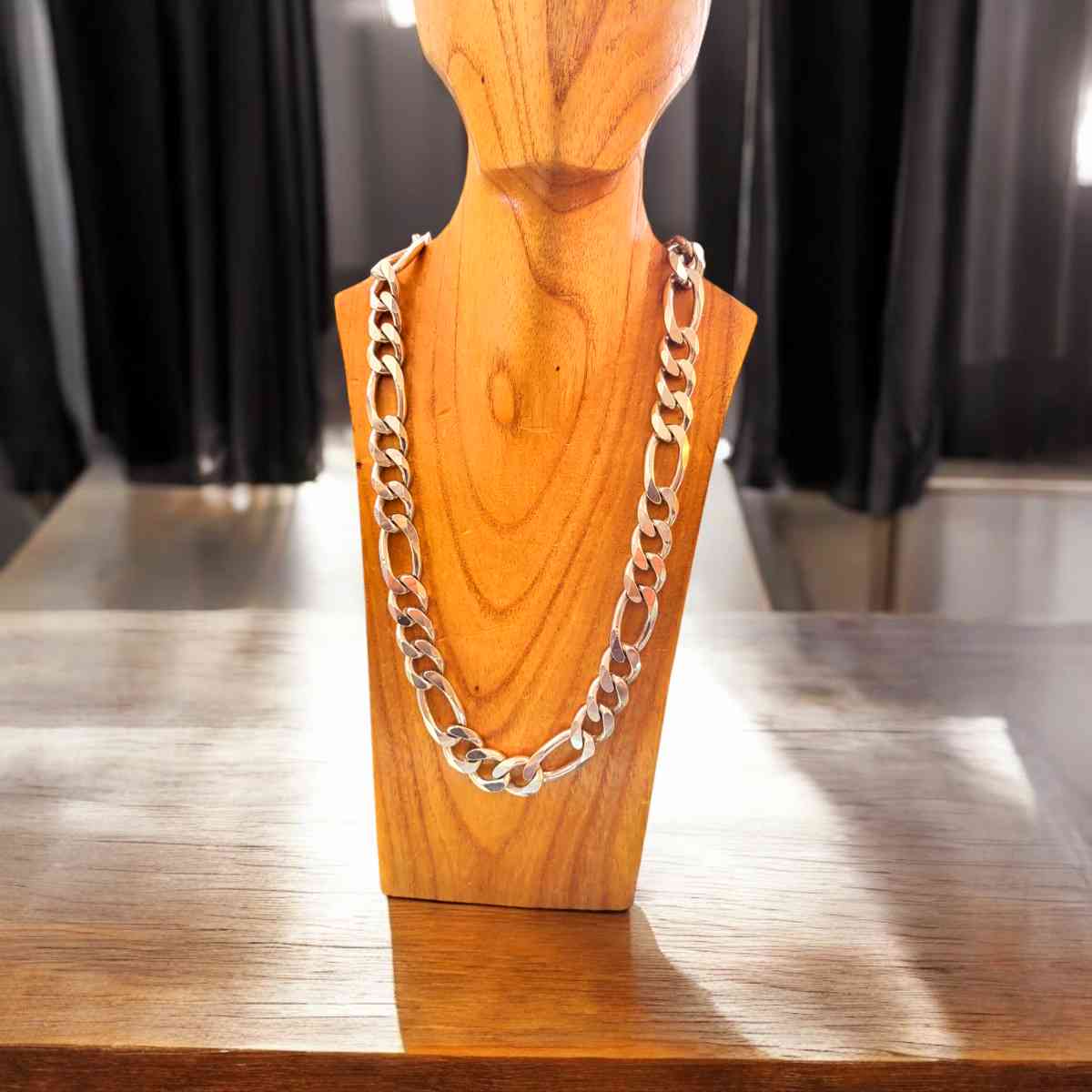 Solid Sterling silver Figarope Chain 290 grams