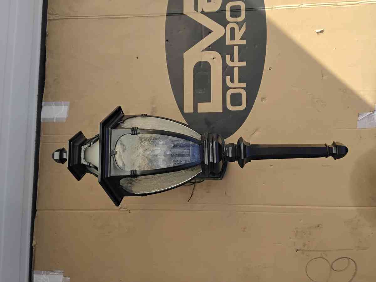Nice Black Large Outdoor Lantern Style Look Like New
