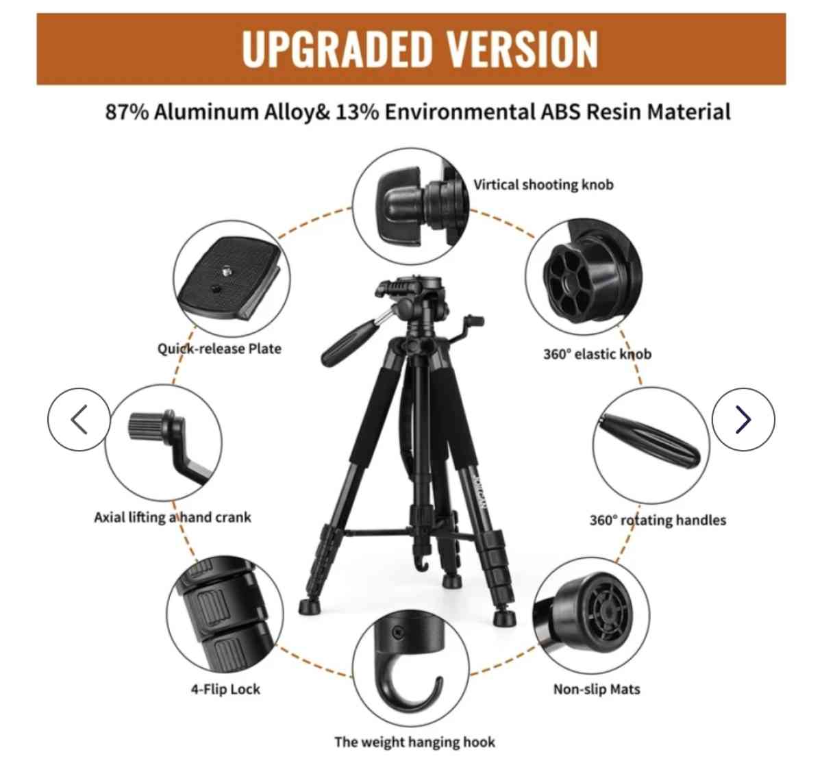 JOILCAN 75 Camera Tripod Tripod for Camera Stand