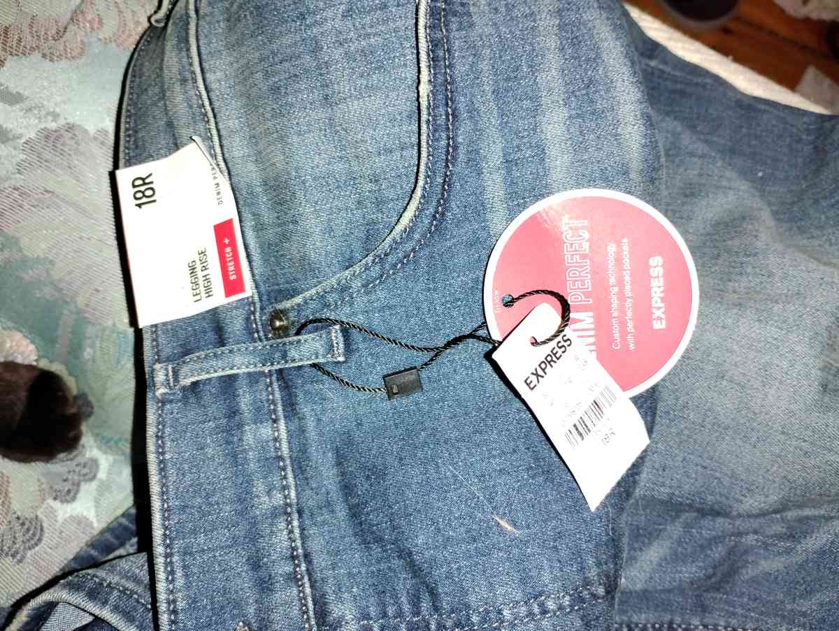 brand new never worn Express jeans size 18R