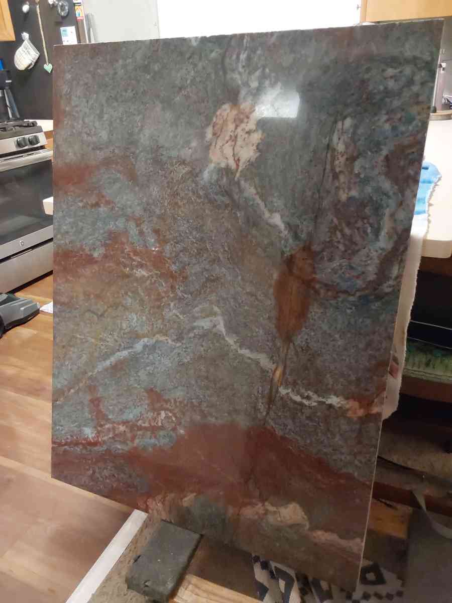 3ftX4ft blue louise van gogh granite slab
