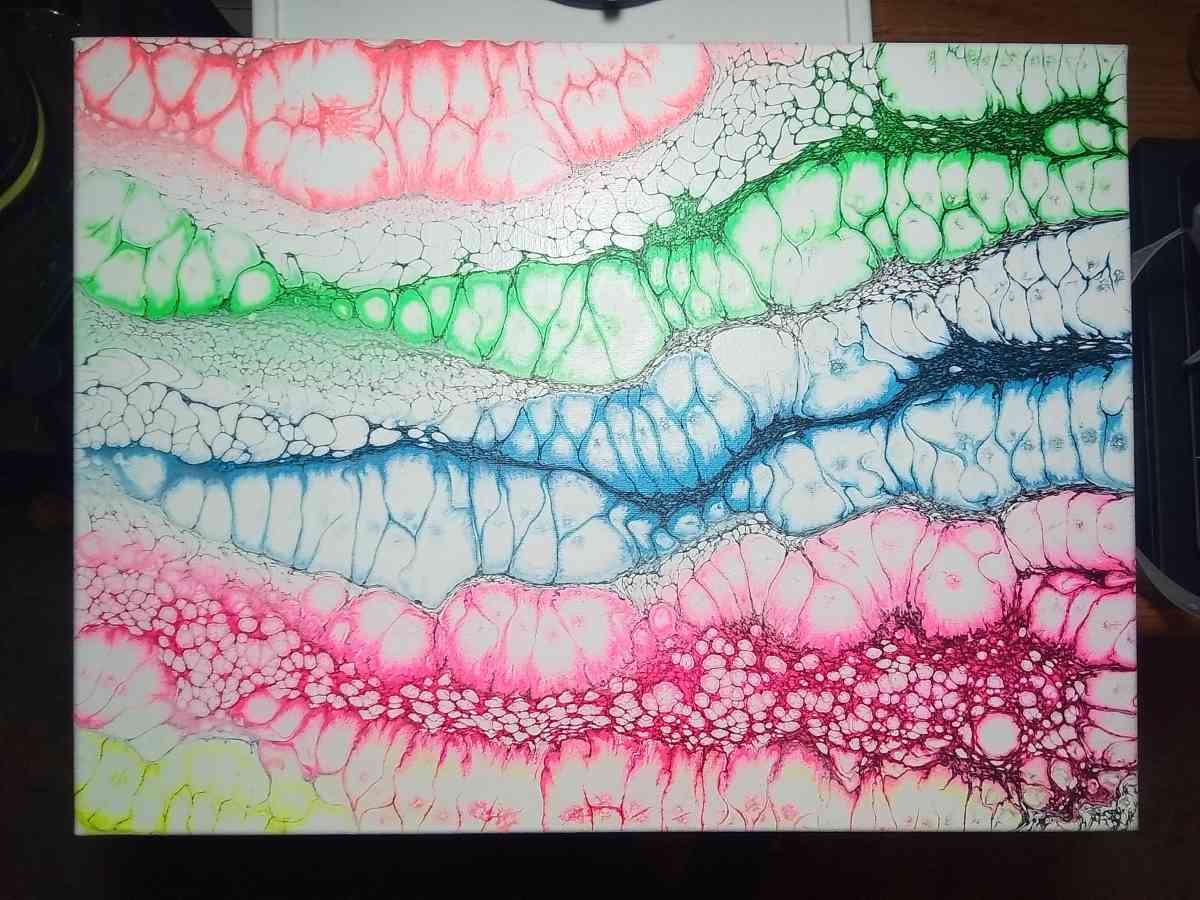 Beautiful Neon acrylic painting