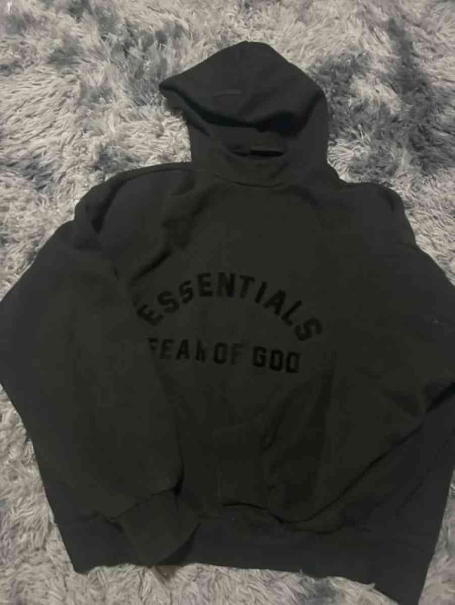 Black Essentials Hoodie text me before buying