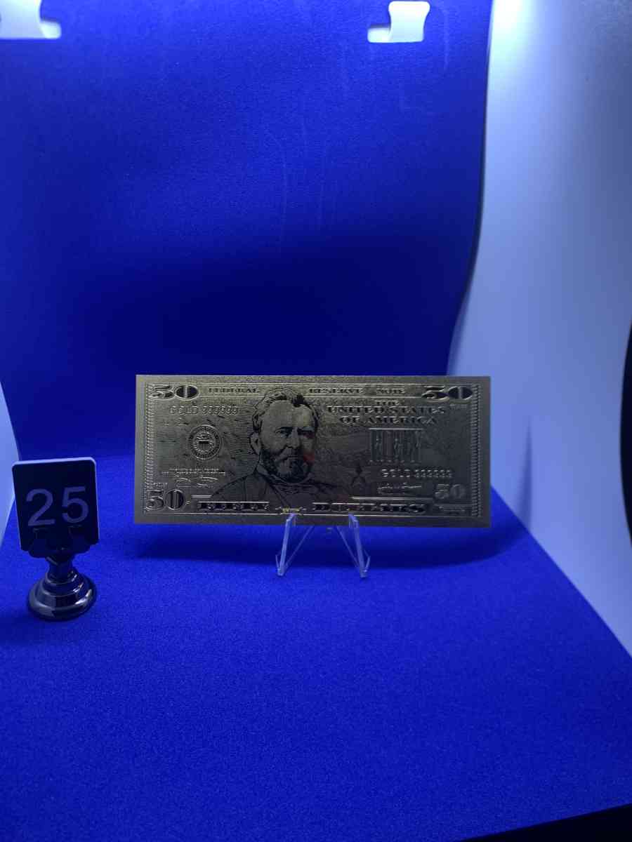 Gold Plated Collectors Bank Note