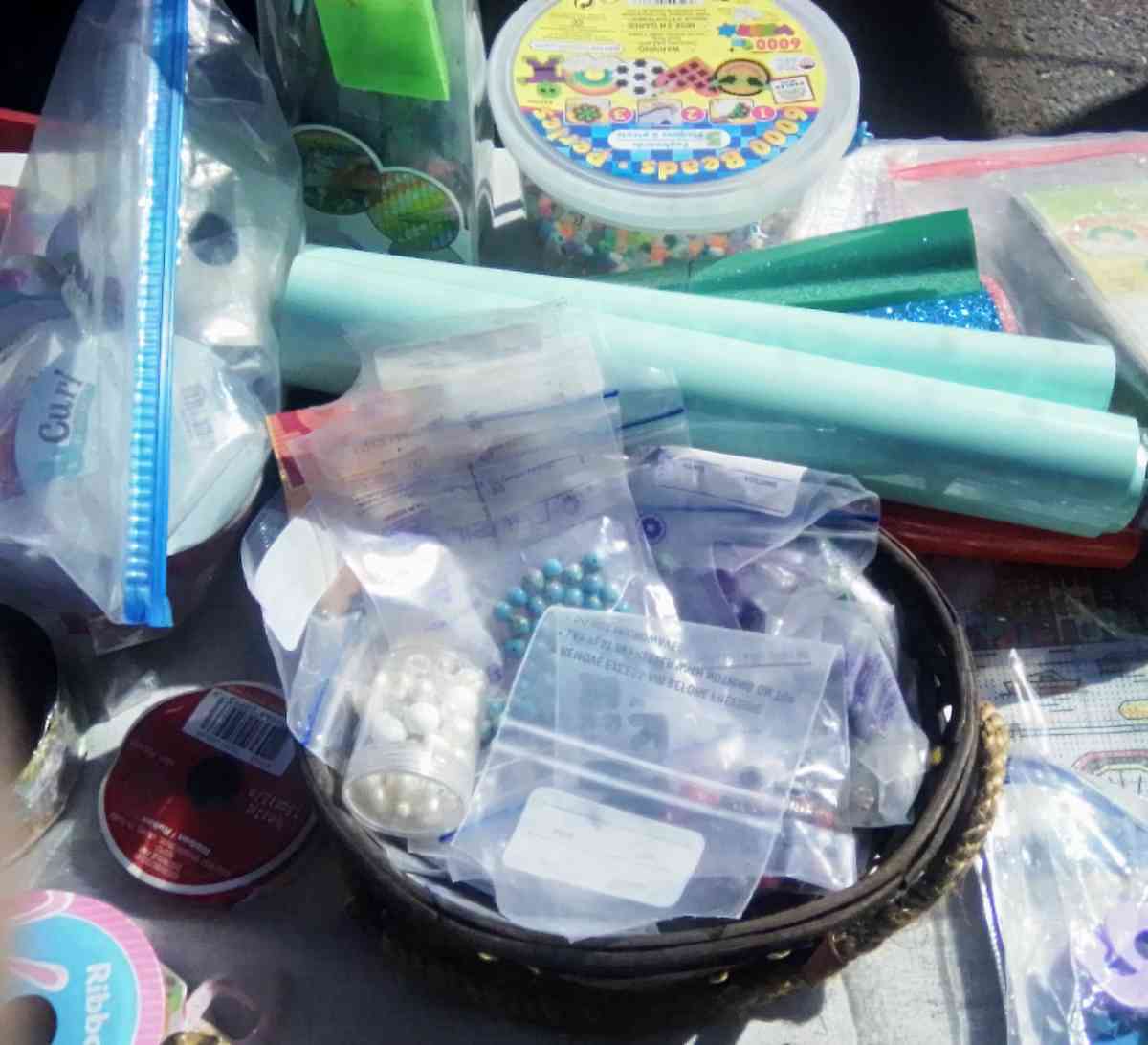various craft supplies