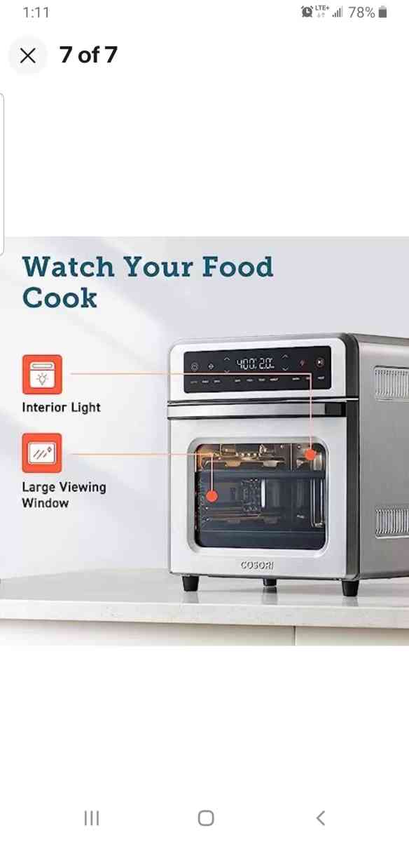 cosori air fryer oven