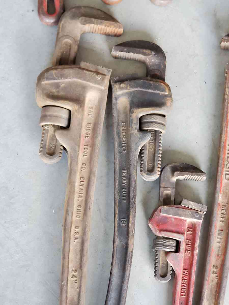 Various Pipe Wrenches