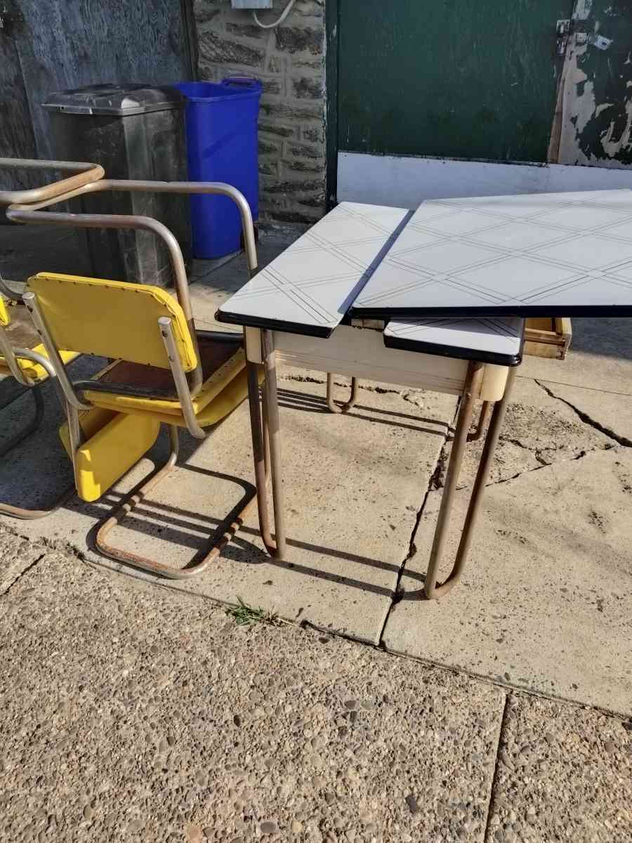 Vintage Enamel dinner table