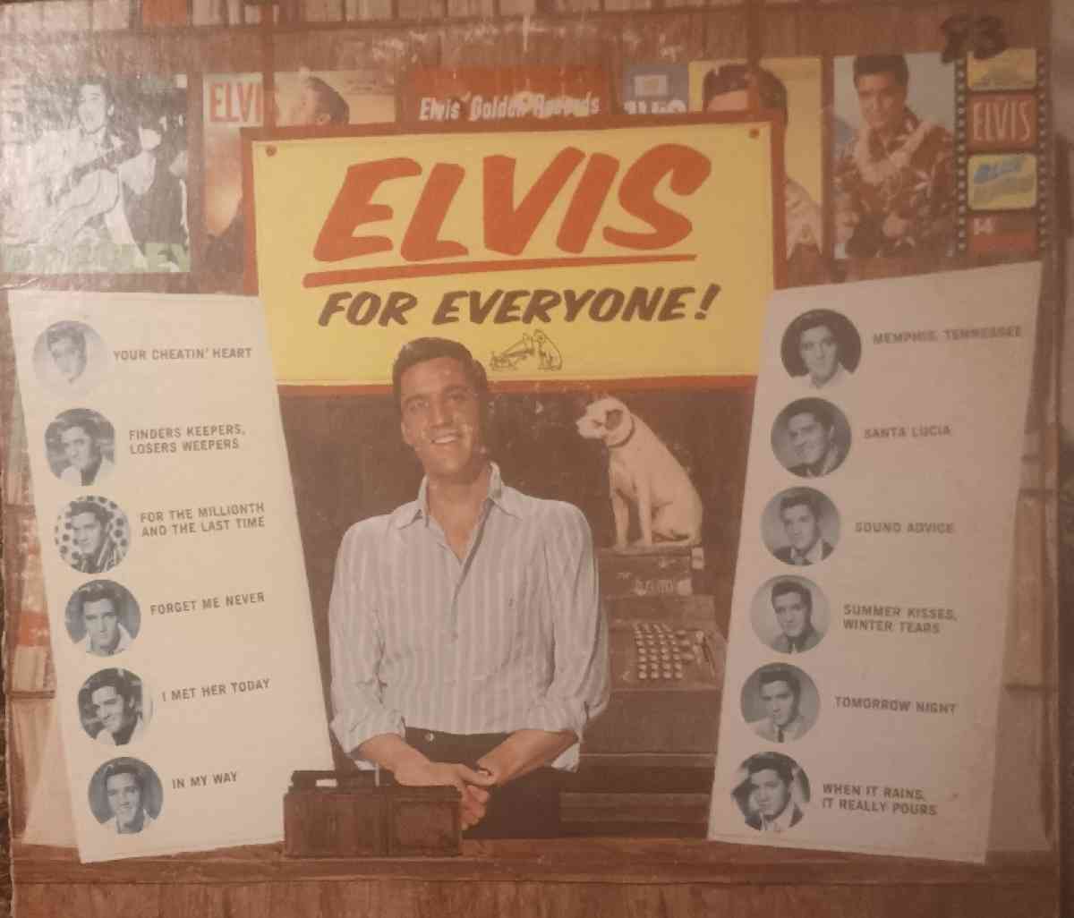 5 Elvis Presley vinyl records