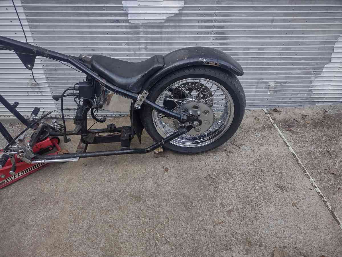 1976 Harley hardtail 4speed chopper rolling chassis