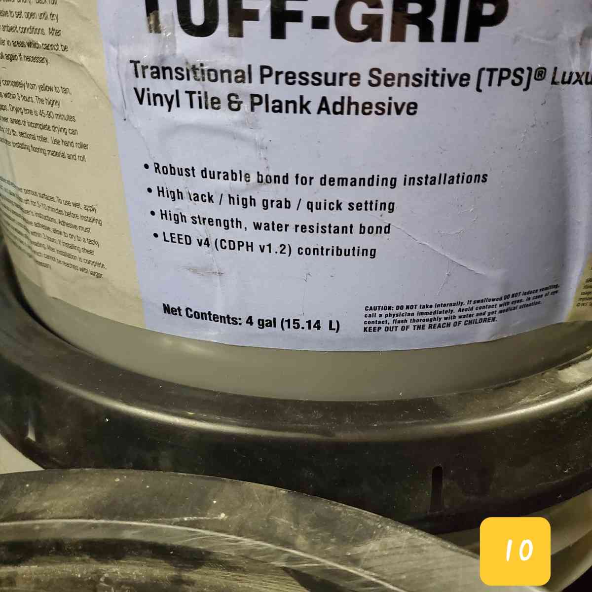 Tuff Grip 2091 Tps Pressure Sensitive Vinyl  Rubber Flooring