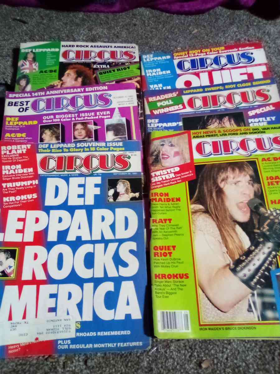 rare Vintage circus magazines 1975 1980