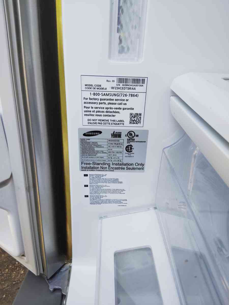 Samsung Refrigerator and Freezer