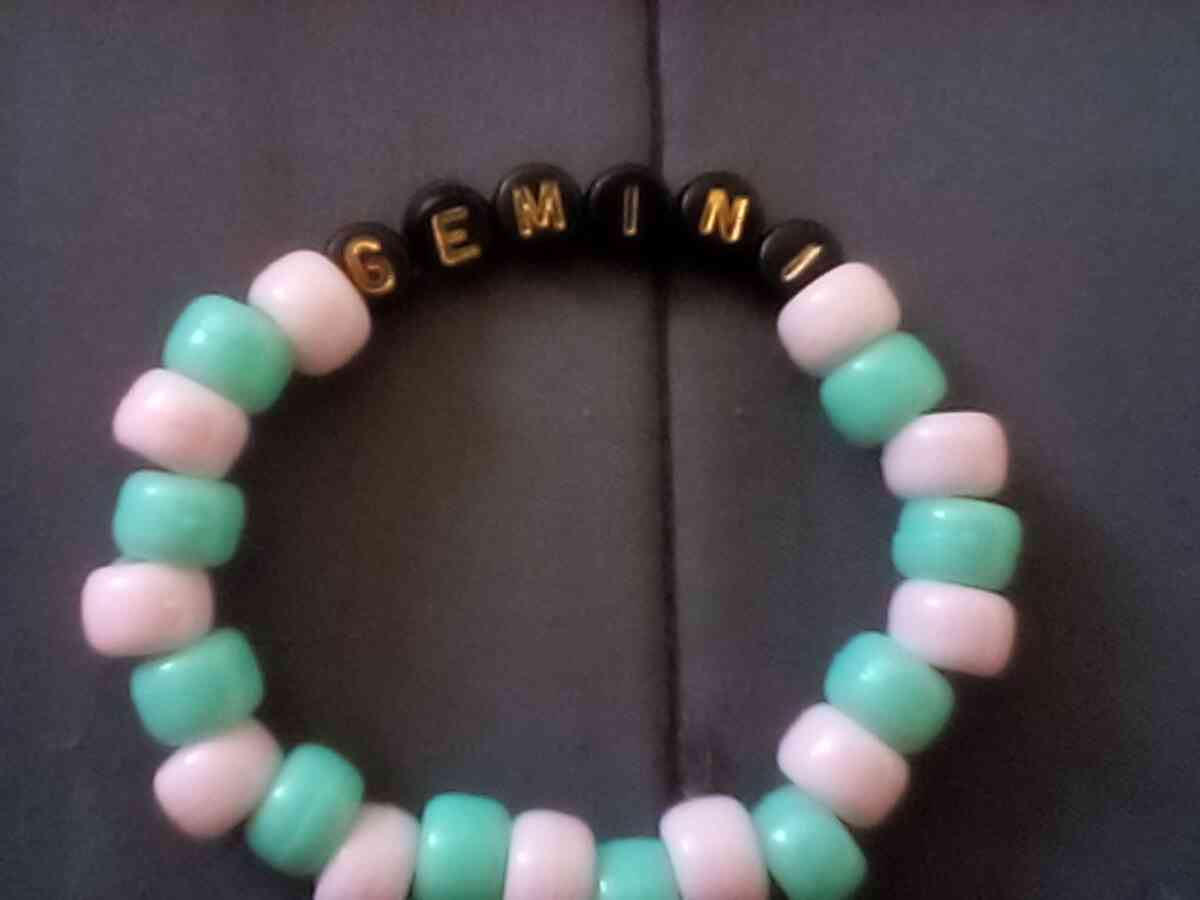 handmade bead and string zodiac bracelets I made myself