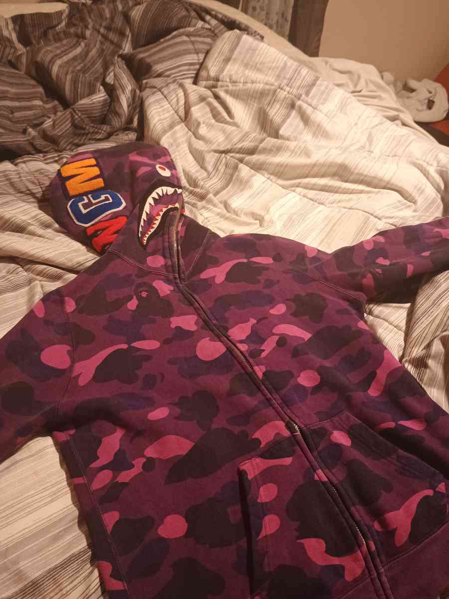 Purple Bape Full Zip Jacket