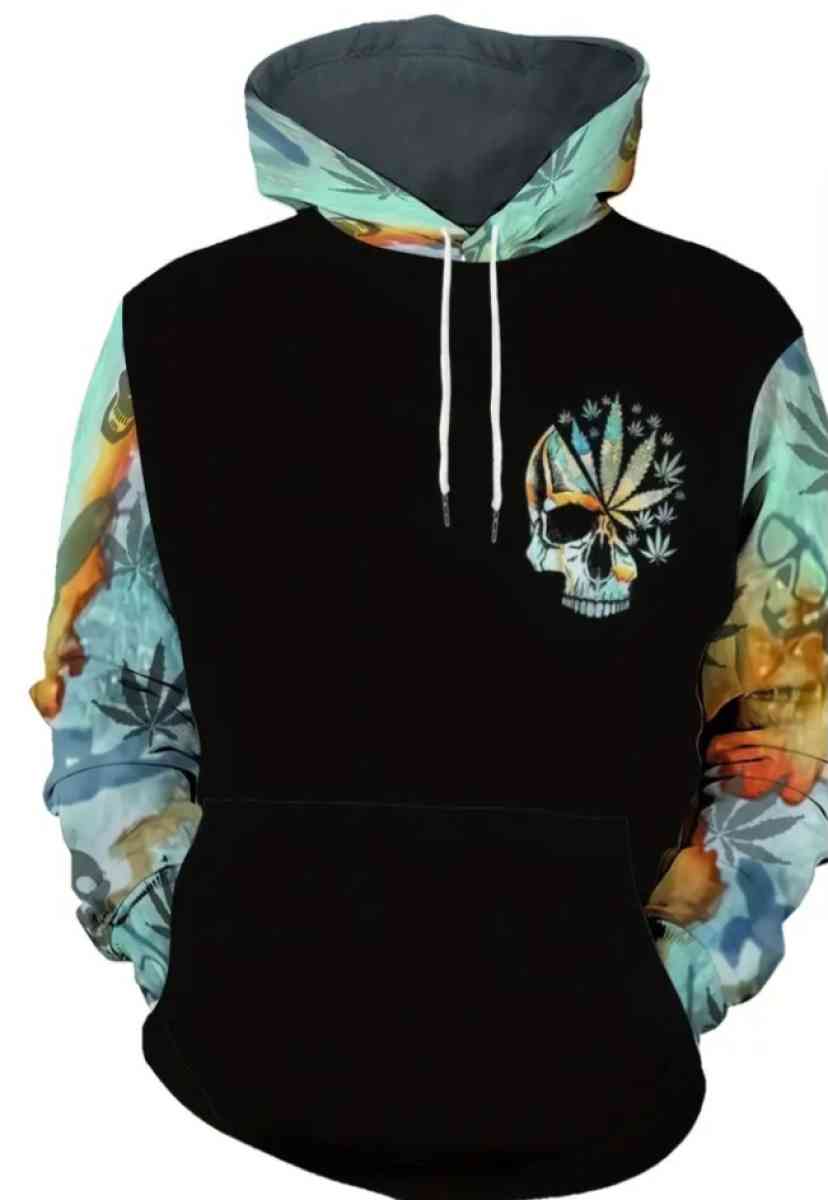 New skull hoodie size 2x