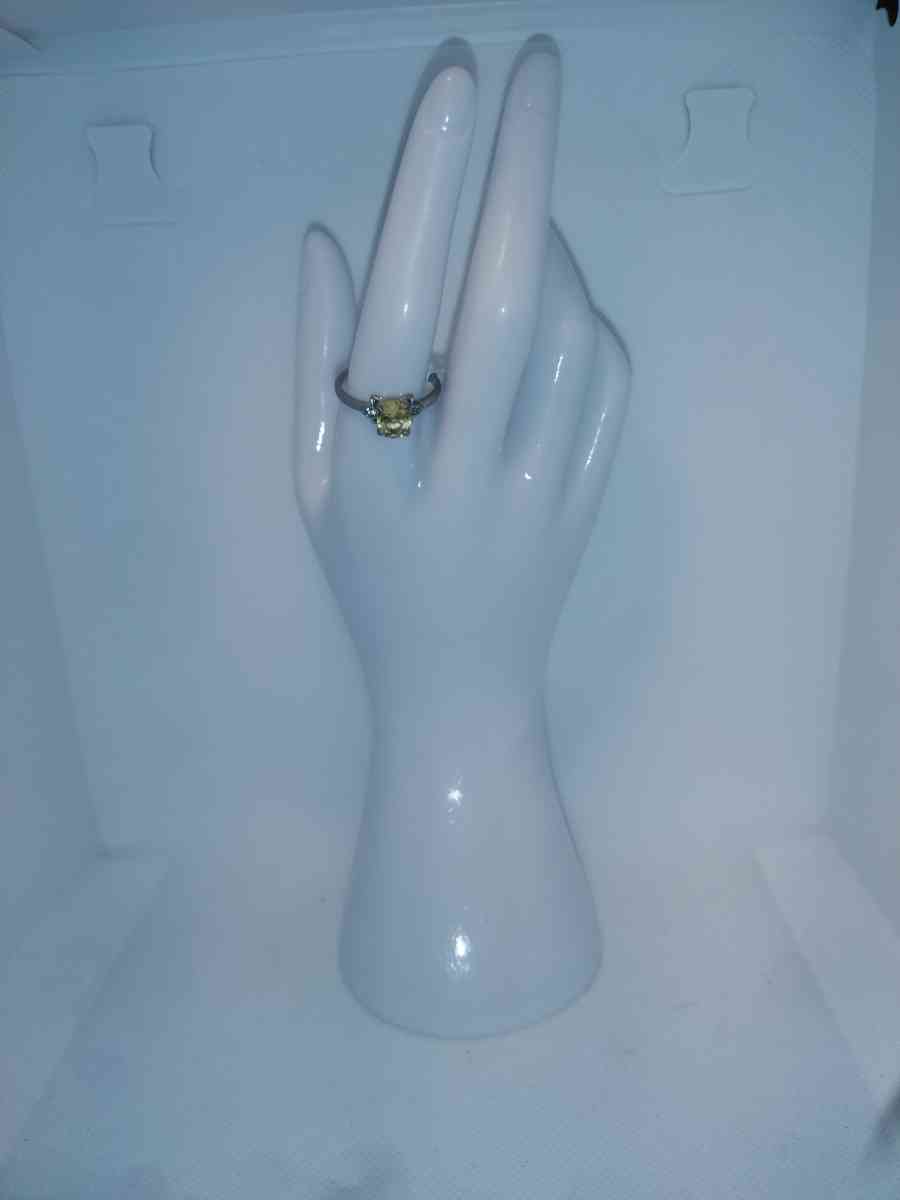 Citrine Ring Silvery