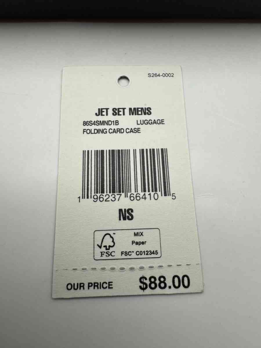 1043HPSA Michael Kors Mens Jet Set Folding Card Case  Wallet