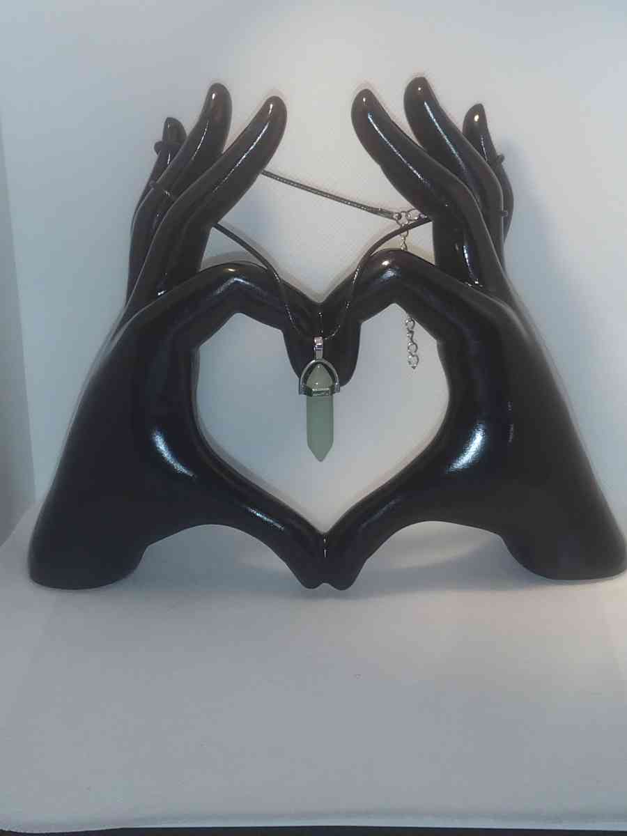 Jade Glass Pendant Necklace