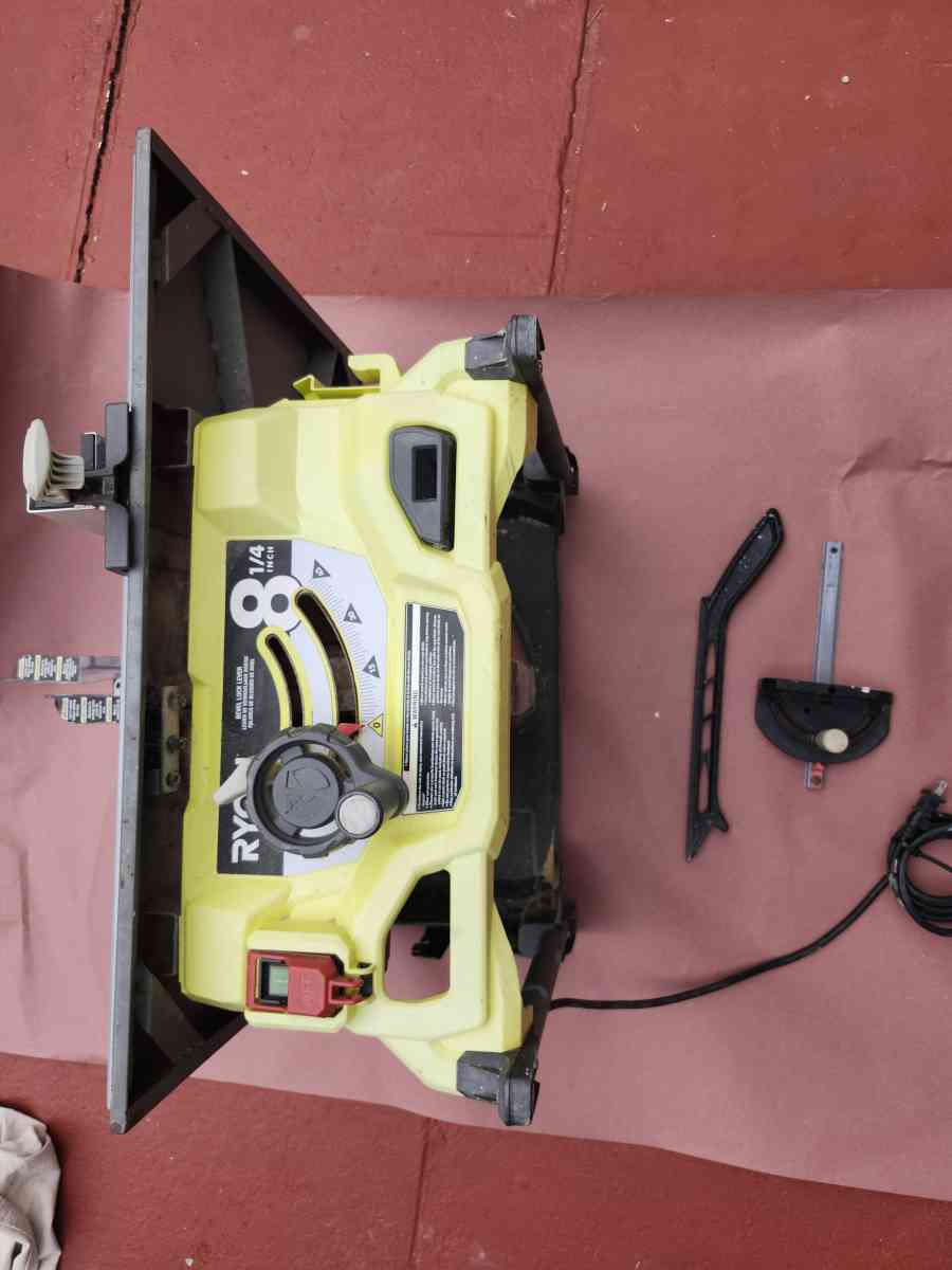 RYOBI13 Amp 814 in Compact Portable Corded Jobsite Table Saw