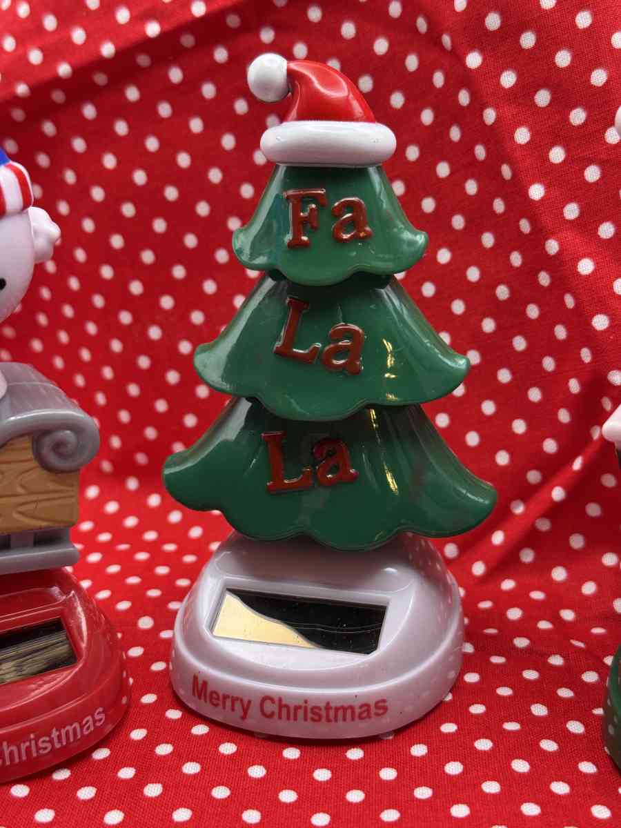 Three Solar Christmas Characters