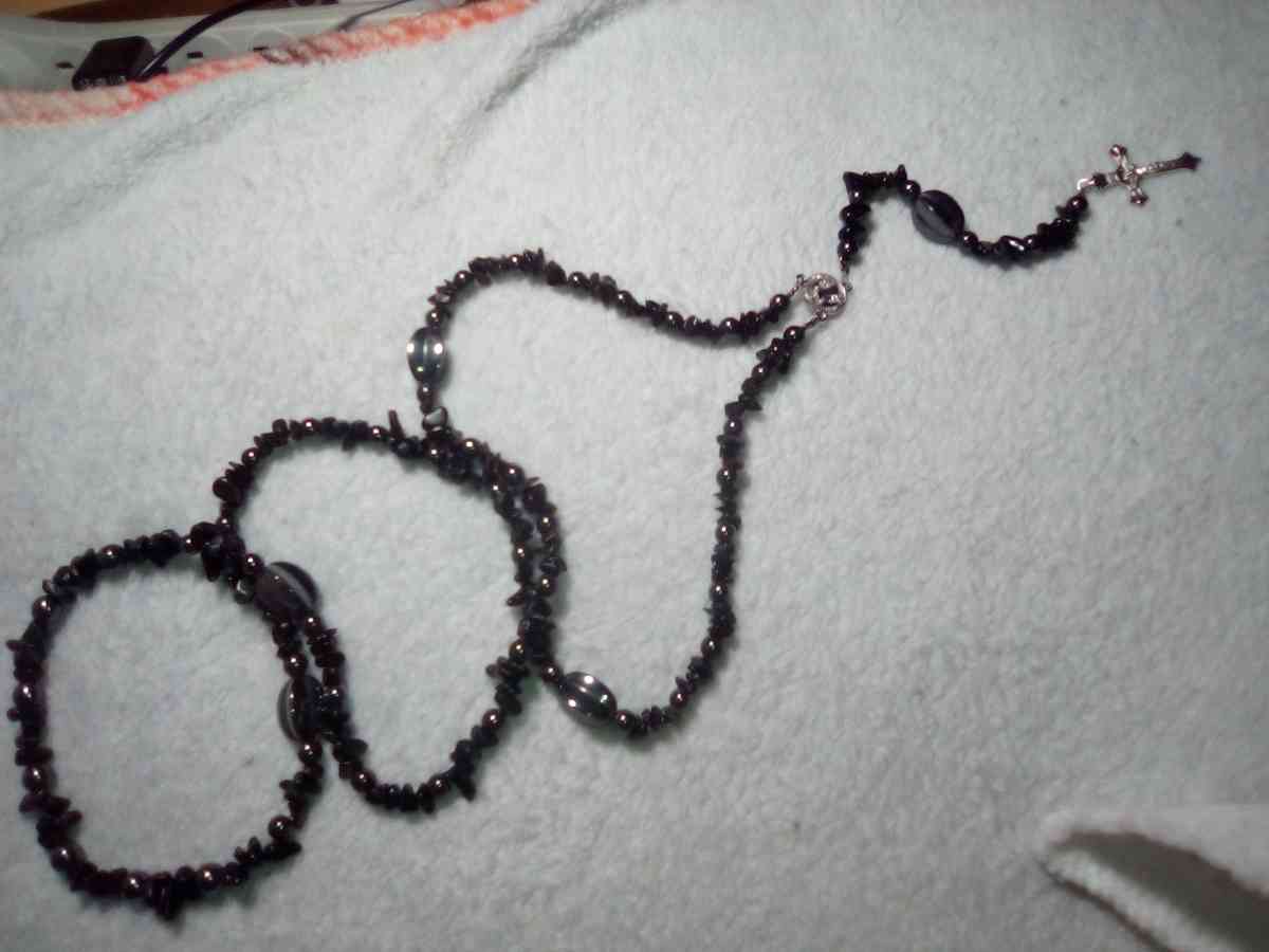 Rosaries made with natural healing stones