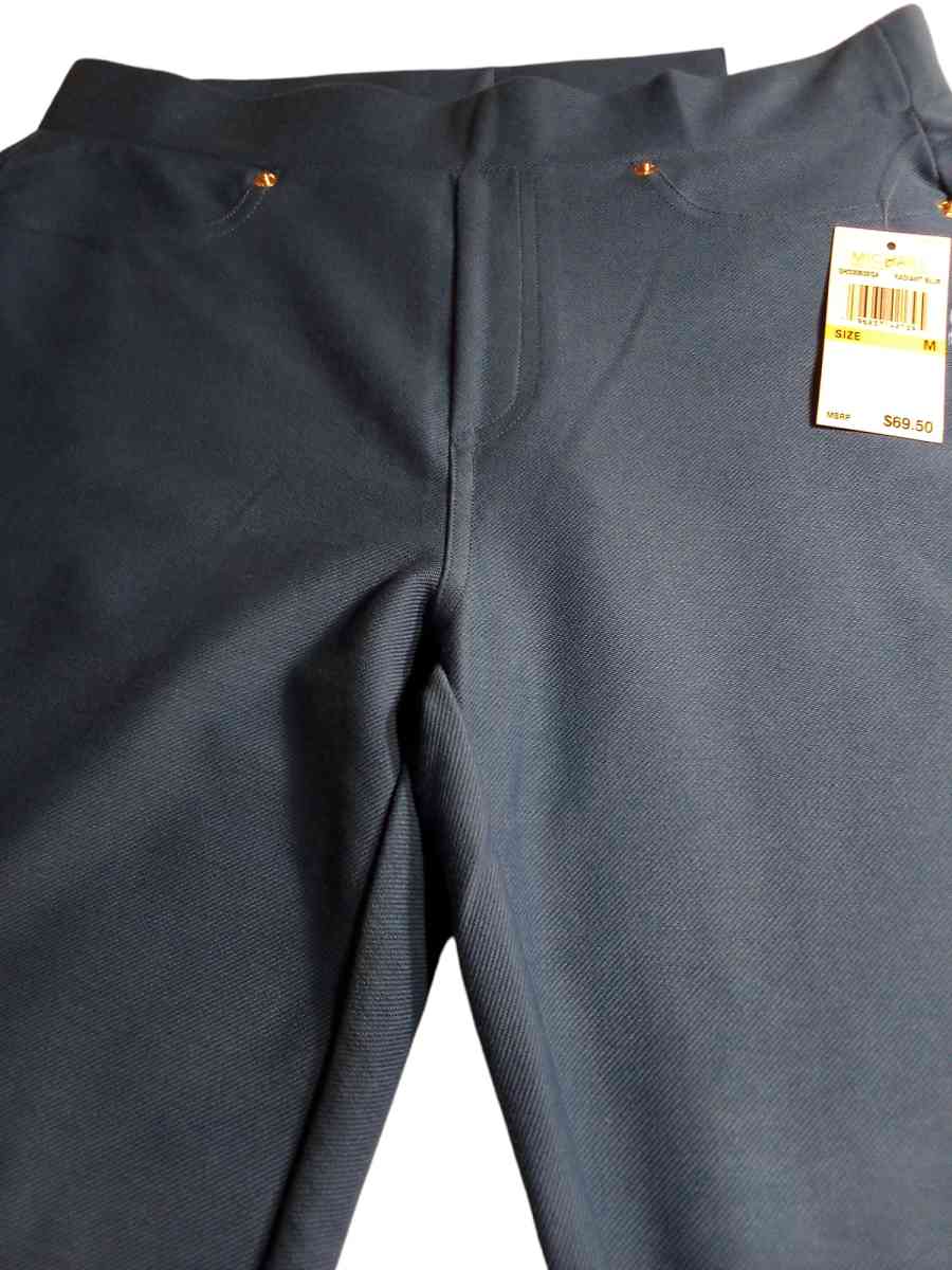 NWTMichael Kors Skinny Blue Jeans Crop High Rise Pullon Size