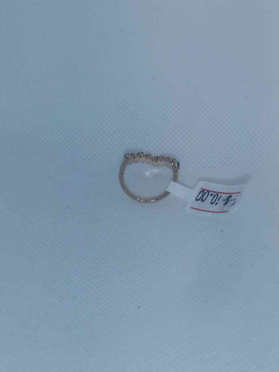 Multi Colored V Shape Chic Rhinestone Ring