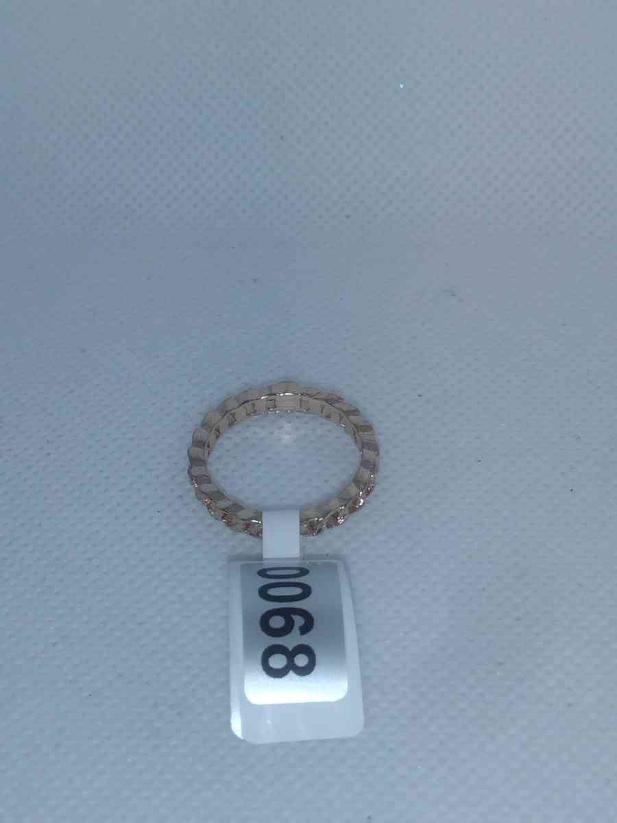 Pink Chain Chic Rhinestone Ring