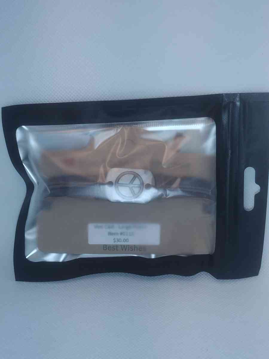 Brown Peace Leather Bracelet VCB