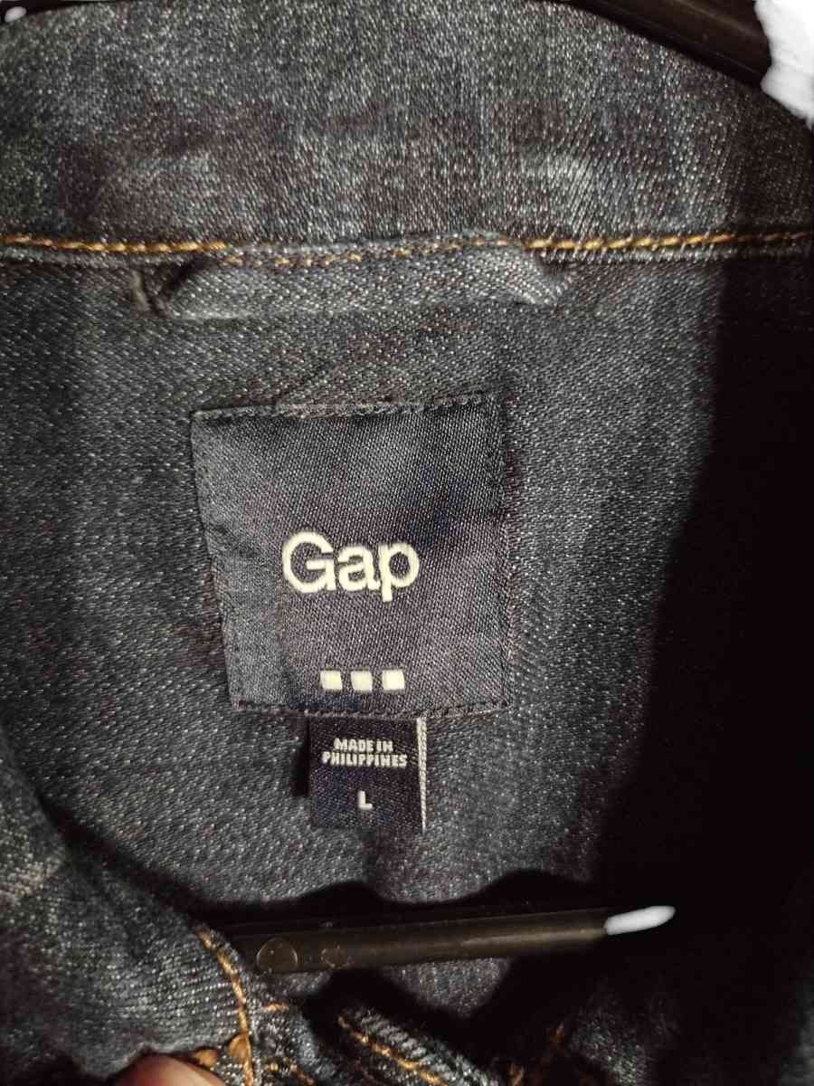 vintage gap denim jean jacket size large