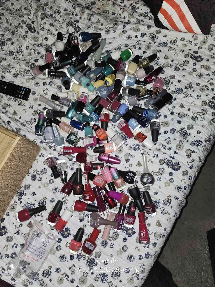 over 100 bottles of fingler nail polish