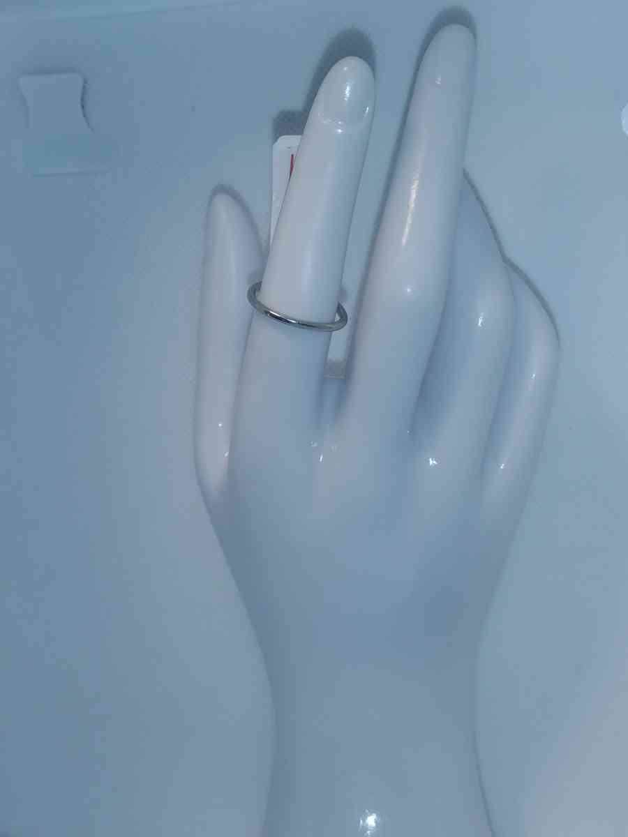 Simple Silver Band Ring GA